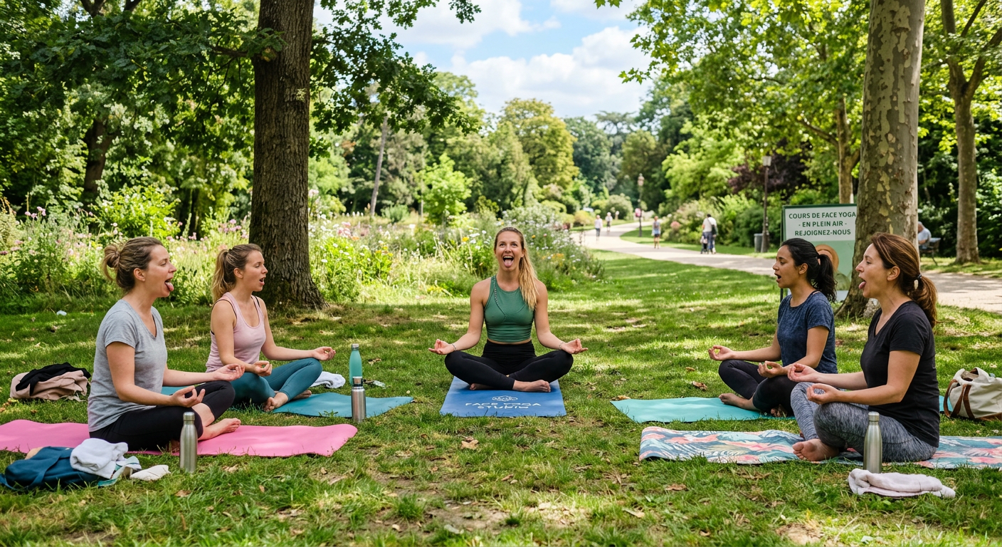 Face Yoga, en plein air